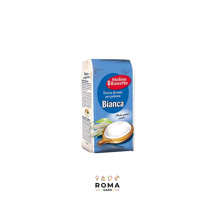 FARINA DI MAIS PER POLENTA BIANCA KG 1 - Roma Cash srl