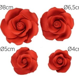 ROSA DI ZUCCHERO VARIE MISURE - immagine 2