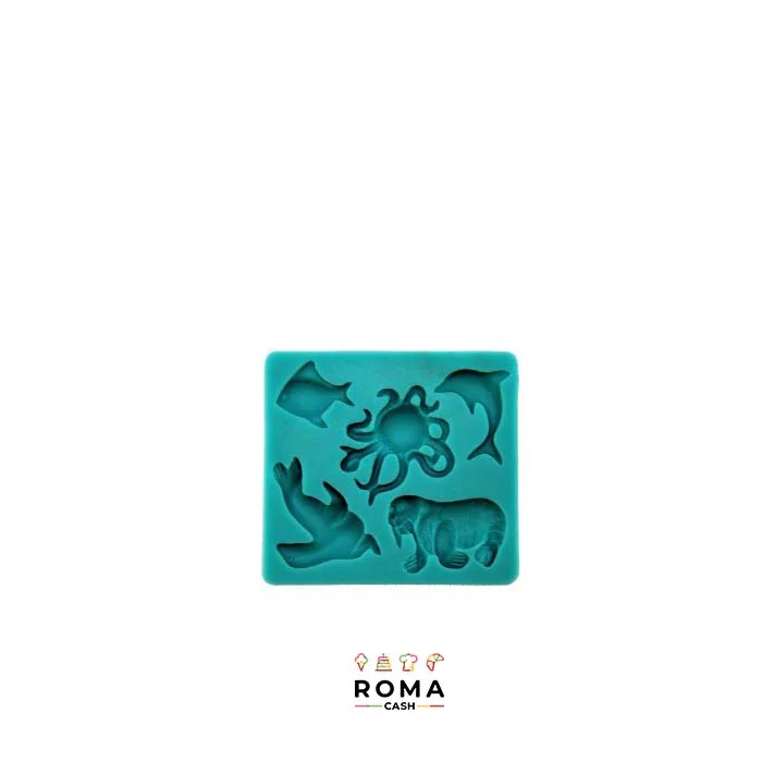 STAMPO SILICONE ANIMALI MARINI