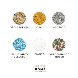 PERLINE DI ZUCCHERO VARI COLORI 100 G/1 KG
