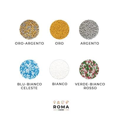PERLINE DI ZUCCHERO VARI COLORI 100 G/1 KG