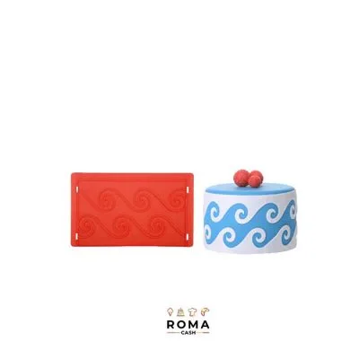 STAMPO SILICONE RILIEVO ONDA