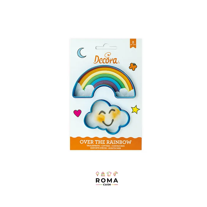 SET TAGLIAPASTA NUVOLA E ARCOBALENO PZ 2