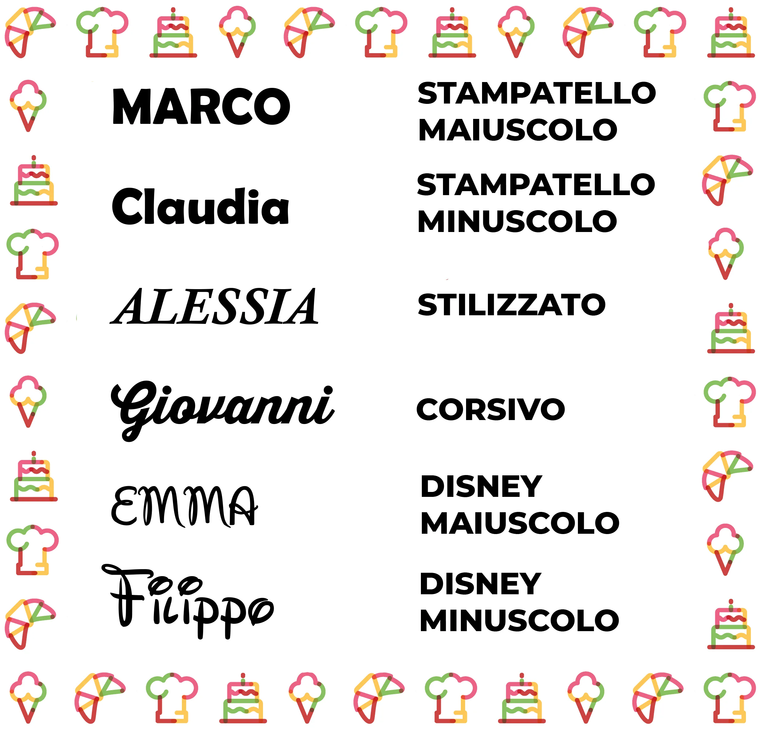 SCRITTE E NOMI DI POLISTIROLO - immagine 2