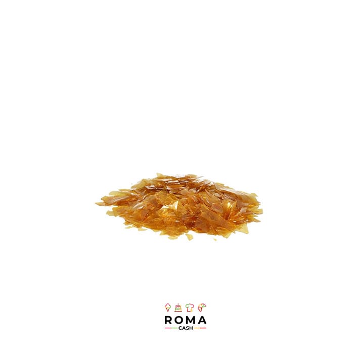 Gommalacca Naturale In Scaglie Grandi, Colore Giallo Ambrato, Sacchetto Richiudibile Da 300 G, Per Finitura Mobili E Legno