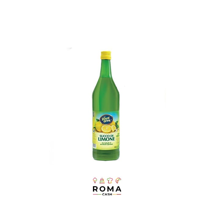 ROYAL DRINK - SUCCO DI LIMONE NATURALE 100% - LT. 1 - Cibo e