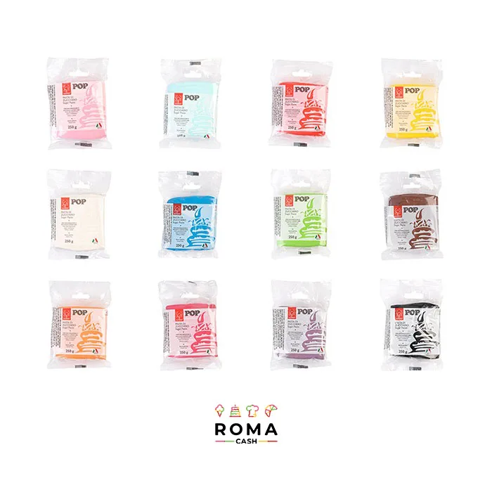 PASTA DI ZUCCHERO VARI COLORI GR 250