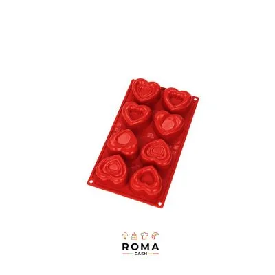 STAMPO CUORI 3 MODELLI 8 IMPRONTE