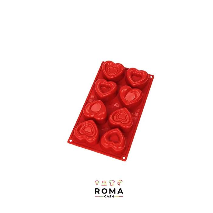 STAMPO CUORI 3 MODELLI 8 IMPRONTE
