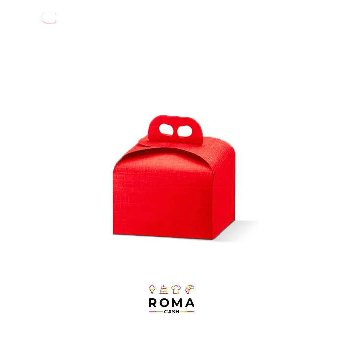 PORTAPANETTONE BASSO ROSSO