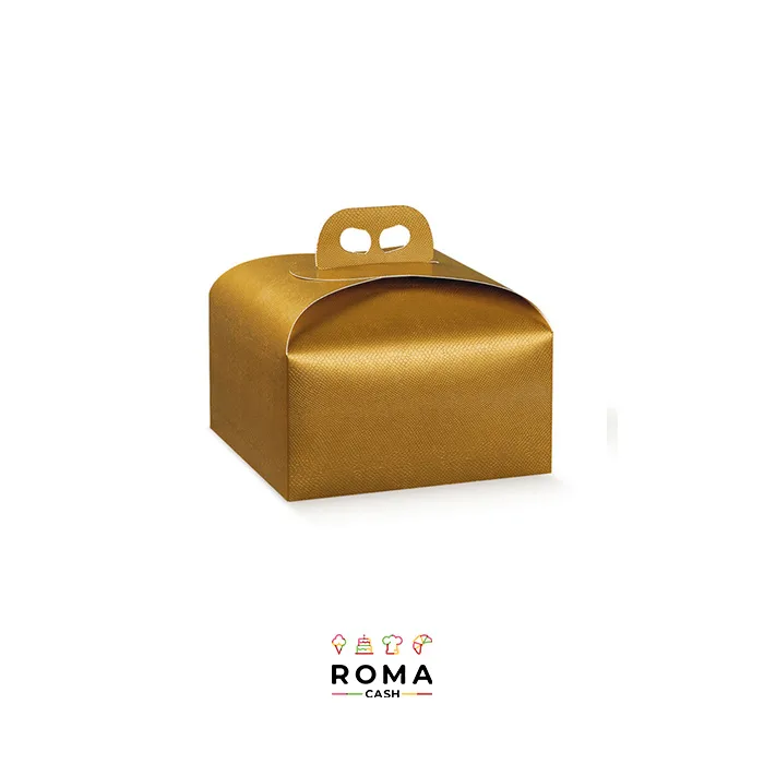 PORTAPANETTONE BASSO COLORE SKIN ORO