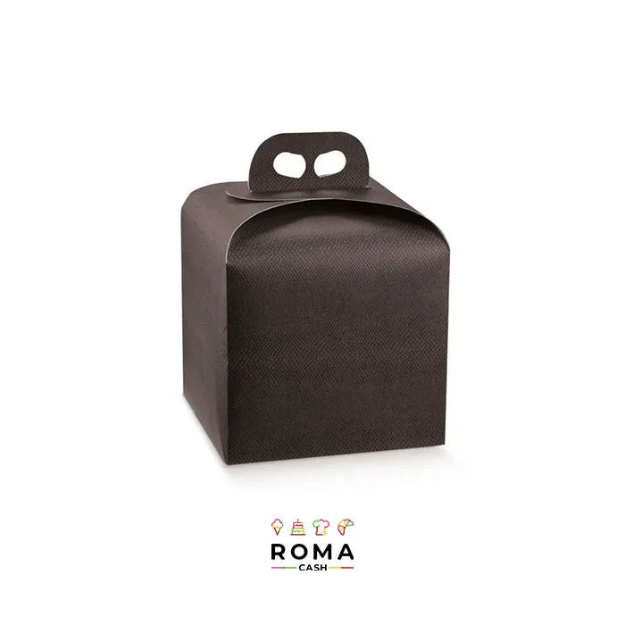 PORTAPANETTONE BASSO COLORE CAFFE'