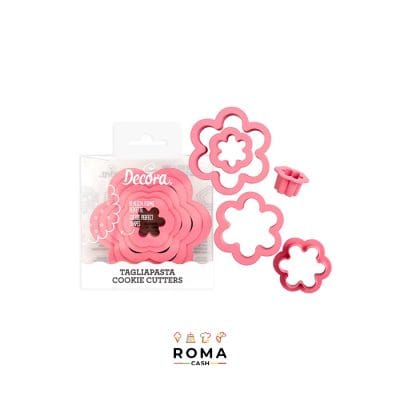 SET 6 TAGLIAPASTA FIORE PLASTICA