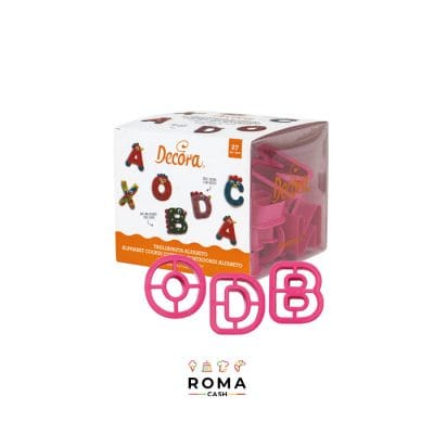 SET 27 TAGLIAPASTA LETTERE GRANDI