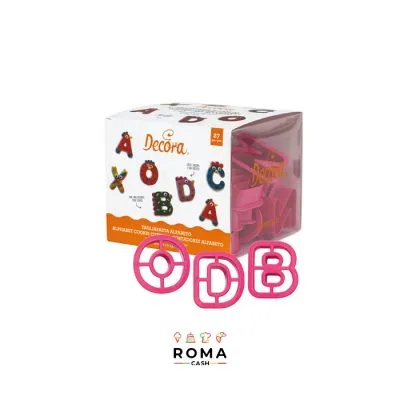 SET 27 TAGLIAPASTA LETTERE GRANDI