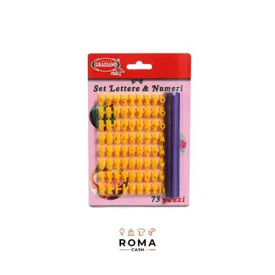SET PER IMPRIMERE E INCIDERE LETTERE E NUMERI PZ 73