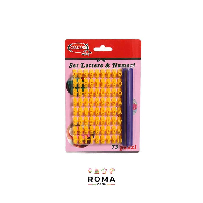 SET PER IMPRIMERE E INCIDERE LETTERE E NUMERI PZ 73 - Roma Cash srl