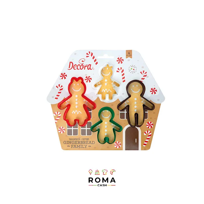 SET 4 TAGLIAPASTA GINGERBREAD FAMILY