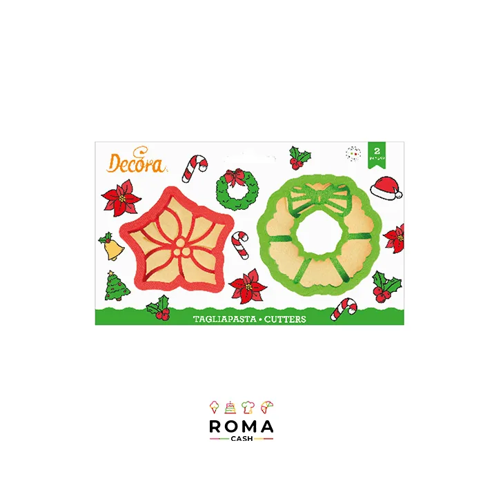 TAGLIAPASTA GHIRLANDA E STELLA DI NATALE PZ 2
