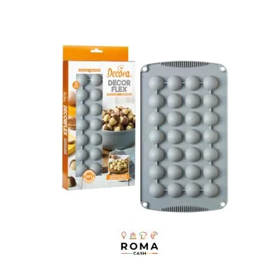STAMPO DECORFLEX IN SILICONE MEZZE SFERE 3 CM
