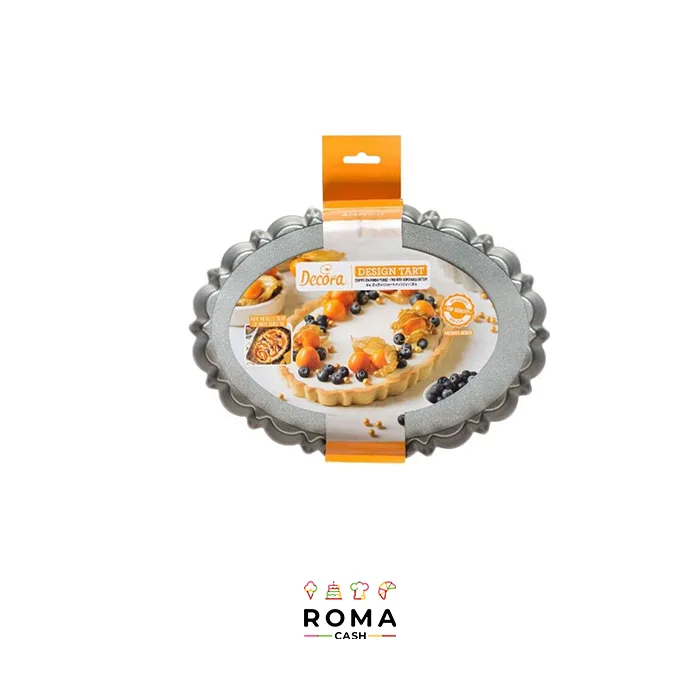 STAMPO CROSTATA OVALE SMERLATO CON FONDO RIMOVIBILE