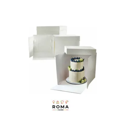 SCATOLA PORTATORTA CM 40,5 H 40 CON COPERCHIO (MICRO ONDA)