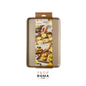 PIASTRA FORATA RETTANGOLARE PER BISCOTTI