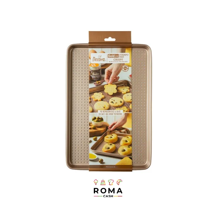PIASTRA FORATA RETTANGOLARE PER BISCOTTI