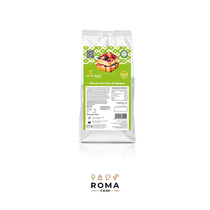 MISCELA ORO PAN DI SPAGNA KG 1 GLUTEN FREE